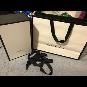 Gucci box and care card